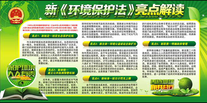 新環(huán)境保護法亮點解讀